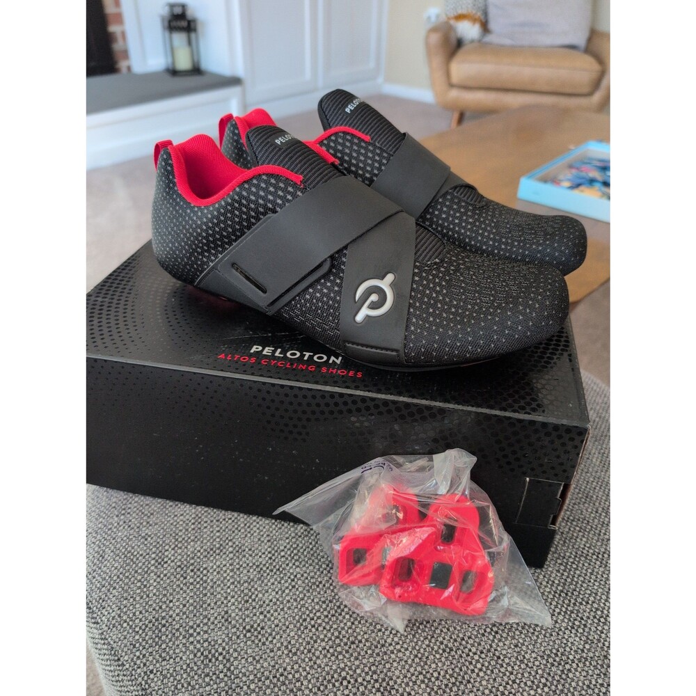 Brand new Peloton Altos cycling shoes with look delta cleats and box US men's 10
